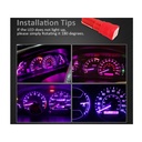10 Lampadine Led T5 12V W1,2W Colore Rosa Pink Con 1 Smd 5050 Luci Cruscotto Auto e Moto