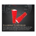 10 Lampadine Led T5 12V W1,2W Colore Rosa Pink Con 1 Smd 5050 Luci Cruscotto Auto e Moto