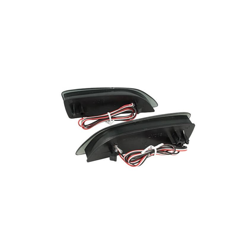 Kit 2 Fanali Posteriori A Led Nero Fume Per Lexus CT 200h Toyota Corolla Rear Bumper Reflector Light