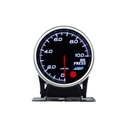 Manometro Analogico Pressione Olio BAR Oil Press Gauge 52mm 12V Auto Doppio Ingresso Alimentazione 10 Colori