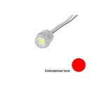 Modulo Bottone LED Da Incasso 1 SMD 5050 Colore Rosso 12V IP68 120 Gradi SKU-5137