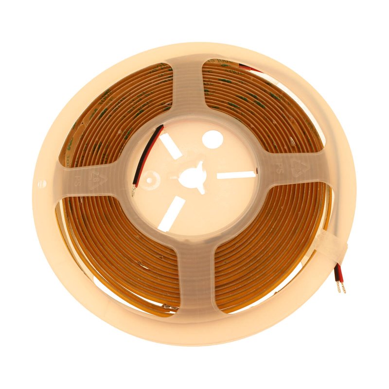 MeanWell Bobina Striscia LED COB 528 24V, 10W/M, Dimmerabile PWM, Tagliabile Ovunque, IP20, Efficienza 95lm/W, CRI>90, CE, Durata 30000 Ore, 3000K Bianco Caldo