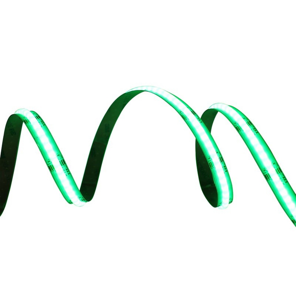 Bobina Striscia Striscia LED RGBCW COB910 24V, 18W/M, Dimmerabile PWM, Tagliabile ogni 3,85cm IP20, Luce RGB CCT 2700K-6500K, CRI>90, CE, Durata 30000 Ore MS32027