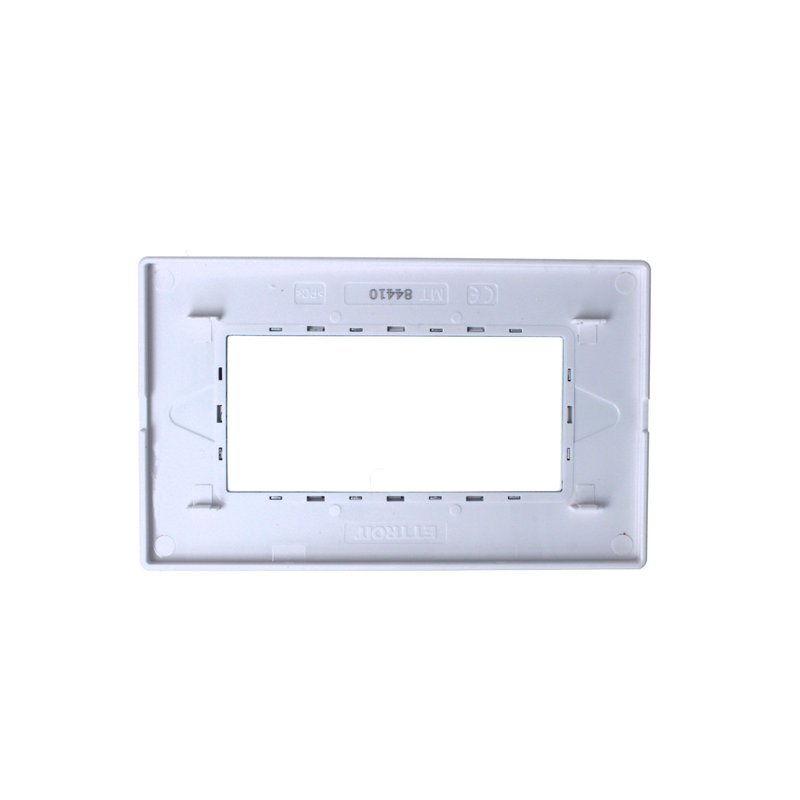 ETTROIT Placca In Vetro Serie Solar 4P Colore Acciaio Scuro Compatibile Con Bticino Matix