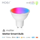 Lampadina Matter LED Wifi Smart Multicolore RGB Dimmerabile Lampada Faretto GU10 4,7W 400Lm App Compatibile con Amazon Alexa e Google Home