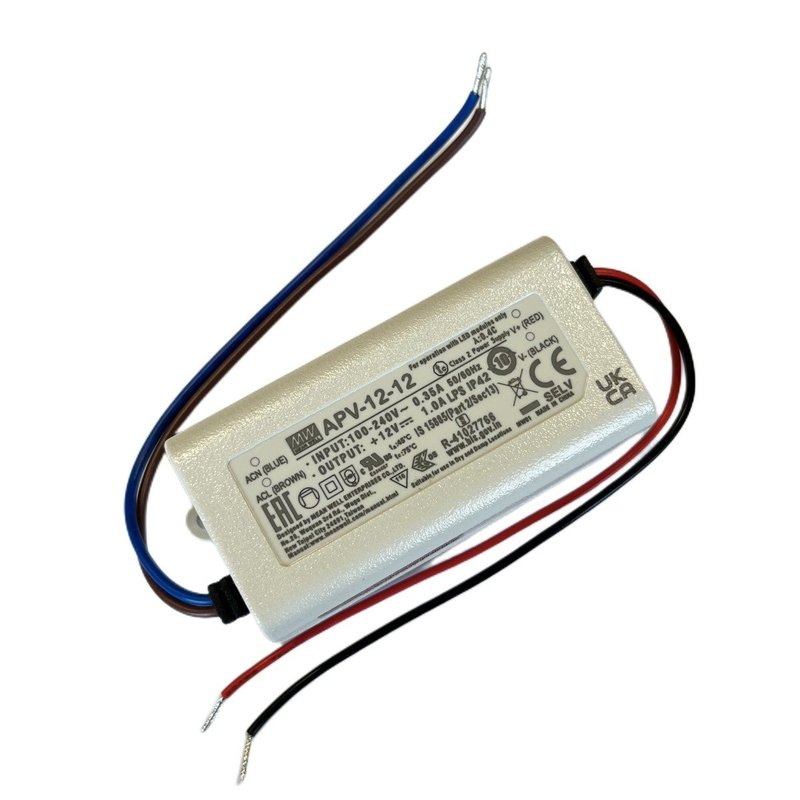 APV-12-12 Alimentatore 12W 12V 1A IP30 Input 220V e 110V