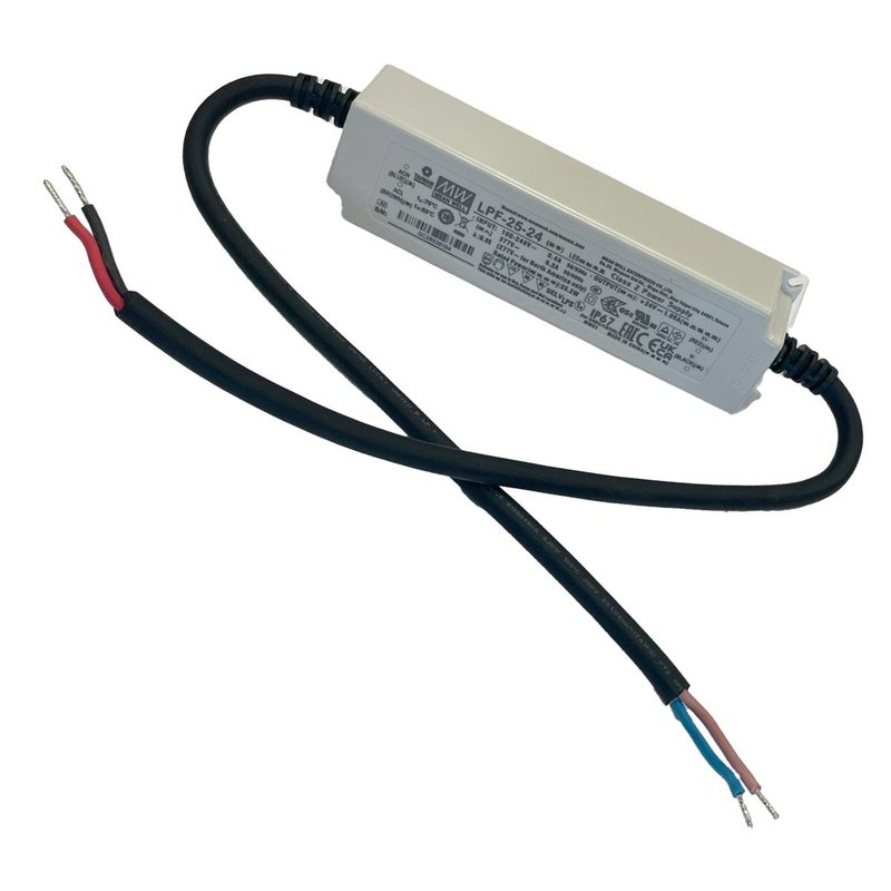 LPF-25-24 Alimentatore Led Driver CC CV 24V 1,05A 25W IP67 Input 220V e 110V