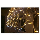 Tenda Luminosa Da Esterno Professionali 120 Luci 3M Colore Bianco Freddo Effetto Cascata Con 24 Tende IP65 Dinamica Bianco Caldo