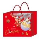 12 Pezzi Sacchetti da Regalo Per Natale Buste Borse Regalo Orizontale Merry Christmas 27X32X11cm Manico In Corda