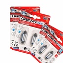 8 Pezzi Lampada Led Siluro 41mm Canbus T11 SV8.5 C5W 36 SMD 3014 12V 1.8W 160lm Luce Colore Blu