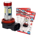 2 Pezzi Lampade LED H8 12V 24V 15 SMD 3030 400lm 8W Bianco Freddo per Fendinebbia 57mm