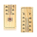Termometro Analogico Ambiente In Legno Per Esterno Giardino e Interno -40°C--+50°C 220X50X8mm