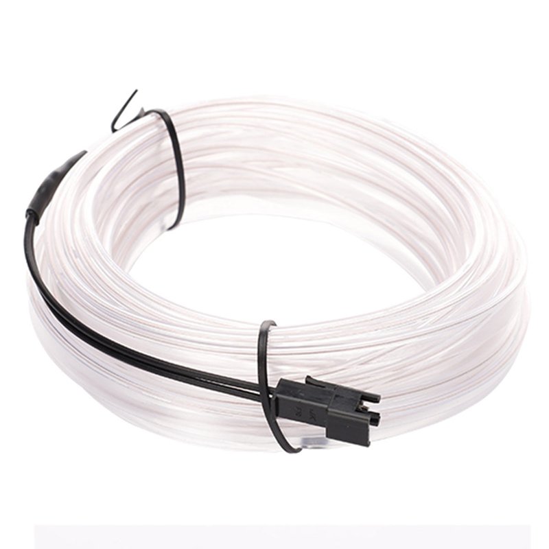 Striscia LED Decorativa Bianco Super Sottile per Interno Auto Lunga 5 Metri Tagliabile Alimentata da USB