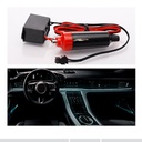 Striscia LED Decorativa Bianco Super Sottile per Interno Auto Lunga 5 Metri Tagliabile Alimentata da USB