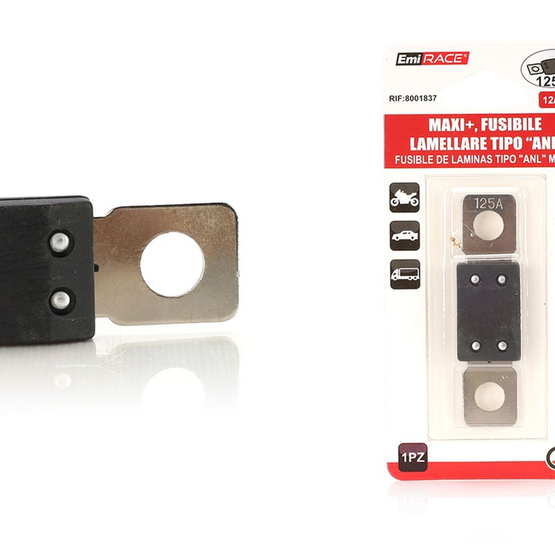 Fusibile Piatto Mega Fusibile Grande Tipo ANL 68,7X16,3X9mm 12V 24V 125A