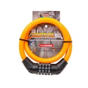 Lucchetto Bici Combinazione 4 Cifre 11X600mm Per Bicicletta Monopattino Colore Assortito