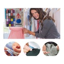 Kit Cucito Dotato Di 24 Rocchetti Di Filo Assortiti, Forbici, Bottoni, Aghi, Metro, Dispositivo Infilatura, Spillette E Ditale Per Cucire