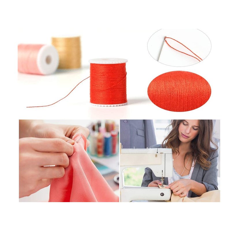 Kit Cucito Dotato Di 24 Rocchetti Di Filo Assortiti, Forbici, Bottoni, Aghi, Metro, Dispositivo Infilatura, Spillette E Ditale Per Cucire