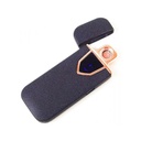 Accendino Elettrico Dual Face USB Ricaricabile Antivento Senza Fiamma Colore Nero Opale