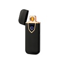 Accendino Elettrico Dual Face USB Ricaricabile Antivento Senza Fiamma Colore Nero Opale