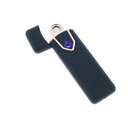 Accendino Elettrico Dual Face USB Ricaricabile Antivento Senza Fiamma Colore Nero Opale