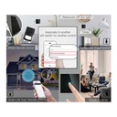 Interruttore Wifi Da Parete 86X86 Pannello Touch 1 Tasto Colore Nero WiFi + RF 433 Compatibile con Amazon Alexa e Google Home