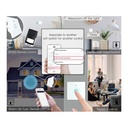 Interruttore Wifi Da Parete 86X86 Pannello Touch 1 Tasto Colore Bianco WiFi + RF 433 Compatibile con Amazon Alexa e Google Home