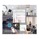 Interruttore Wifi Da Parete 86X86 Pannello Touch 2 Tasti Colore Bianco WiFi + RF 433 Compatibile con Amazon Alexa e Google Home