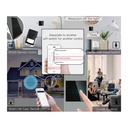 Interruttore Wifi Da Parete 86X86 Pannello Touch 3 Tasti Colore Nero WiFi + RF 433 Compatibile con Amazon Alexa e Google Home