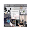 Interruttore Wifi Da Parete Pannello Touch 1 Tasto Colore Nero WiFi + RF 433 Compatibile con Amazon Alexa e Google Home