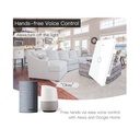 Interruttore Wifi Da Parete Pannello Touch 1 Tasto Colore Bianco WiFi + RF 433 Compatibile con Amazon Alexa e Google Home