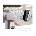 Interruttore Wifi Da Parete Pannello Touch 2 Tasti Colore Nero WiFi + RF 433 Compatibile con Amazon Alexa e Google Home