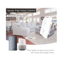 Interruttore Wifi Da Parete Pannello Touch 2 Tasti Colore Bianco WiFi + RF 433 Compatibile con Amazon Alexa e Google Home