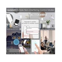Interruttore Wifi Da Parete Pannello Touch 2 Tasti Colore Bianco WiFi + RF 433 Compatibile con Amazon Alexa e Google Home