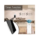 Interruttore Wifi Da Parete Pannello Touch 3 Tasti Colore Nero WiFi + RF 433 Compatibile con Amazon Alexa e Google Home