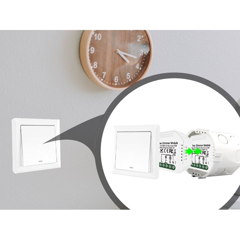 ZigBee Led Triac Dimmer Taglio Di Fase Con Pulsante Memoria 220V 1A Smart Modulo Compatibile Con Alexa Google Home
