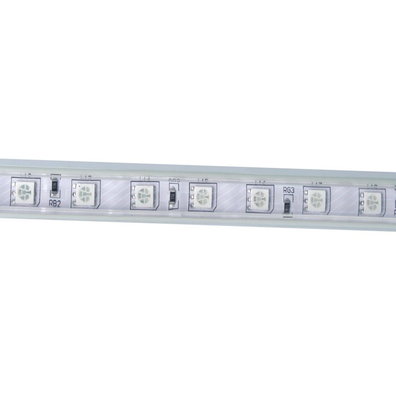Bobina 100M Striscia Led 220V RGB IP65 Passo 10mm 9W/M Tagliabile 100cm 60 smd 5050/m