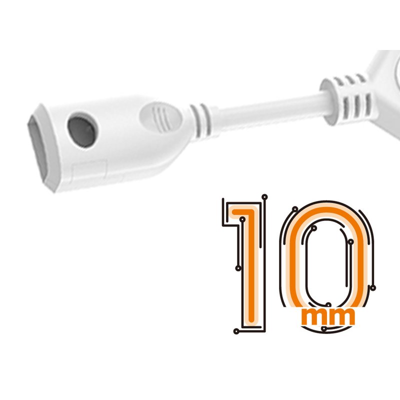 Spina Alimentatore Trasformatore Raddrizzatore 2 Pin Passo 10mm Modello Bombatura Ovale Con Interruttore Connettore Rapido Per Striscia Led 220V Mono Colore