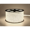 Bobina 100M Striscia Led 220V Bianco Freddo 6500K IP65 Passo 12mm 12W/M 1300LM/W Tagliabile 20cm Doppia Fila 120 smd 2835/m