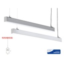 Lampada Led Lineare A Sospensione 40W UGR 19 Colore Corpo Bianco 4000K Neutro Dimmerabile 0-10V Allungabile Linkable Fino a 12 Metri SKU-21383