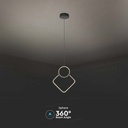 Lampadario LED a Sospensione 12W dal Design Moderno 28*196m Colore Nero 3000K SKU-14998