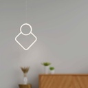 Lampadario LED a Sospensione 12W dal Design Moderno 28*196cm Colore Bianco 4000K SKU-15338