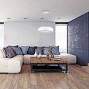 Lampada Led A Sospensione Moderno Circolare Colore Bianco Diametro 600mm 30W 3000K Dimmerabile SKU-3995