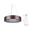 Lampada Led A Sospensione Moderno Circolare Colore Caffe Marrone Diametro 600mm 30W 3000K Dimmerabile SKU-3997