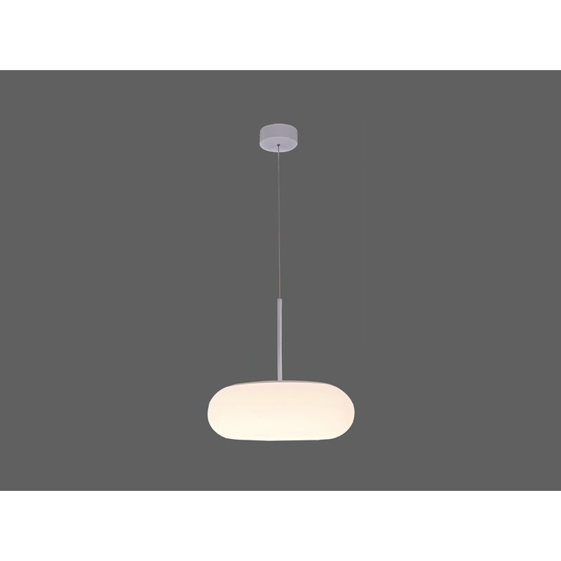 Lampada Led A Sospensione Moderna Rotonda Colore Bianco Diametro 500mm 40W 3000K Dimmerabile Triac SKU-40031