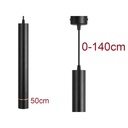 Lampada Led A Sospensione A Cilindro 5W Colore Nero Luce Caldo 2700K Angolo 30 Gradi CRI 90