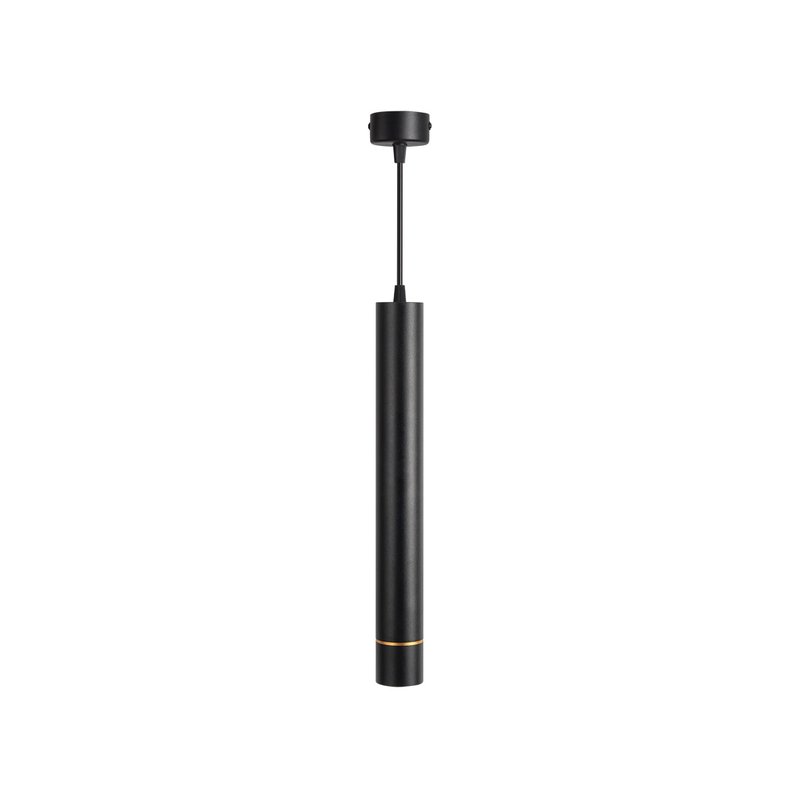 Lampada Led A Sospensione A Cilindro 5W Colore Nero Luce Caldo 2700K Angolo 30 Gradi CRI 90
