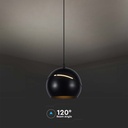 Lampadario LED a Sospensione 8.5W 850lm a Forma di Campana Colore Nero D120mm 3000K SKU-7998