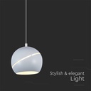 Lampadario LED a Sospensione 8.5W 850lm a Forma di Campana Colore Bianco D120mm 3000K SKU-7999
