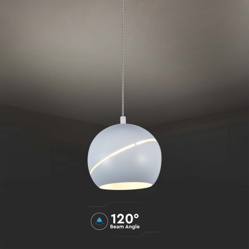 Lampadario LED a Sospensione 8.5W 850lm a Forma di Campana Colore Bianco D120mm 3000K SKU-7999